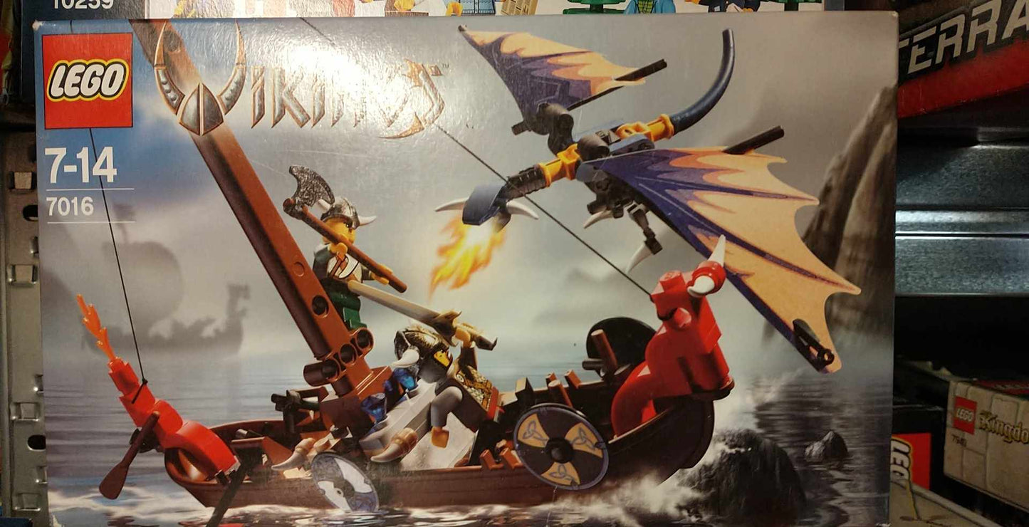 Viking Boat against the Wyvern Dragon Item No: 7016